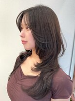 POCKET郡山安積店 ショートカットレイヤーカット髪質改善縮毛矯正【4月1日OPEN予定】 着物ヘア/ダークアッシュ/ミディアムレイヤーカット/郡山