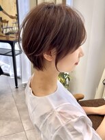 ビュートヨナカ(VIEW TOYONAKA) 30代/小顔カット/ショート/マロンベージュ/ふんわり/豊中