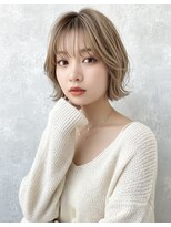 ミンクス 銀座店(MINX)&nbsp;ミルクティーブロンド×レイヤーボブ