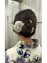 エモーション emotion hair 浴衣のヘアセット
