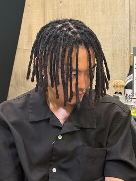 ビンゴ(BINGO) 2402_黒髪メンズロングドレッドヘアブレイズブラックヘア