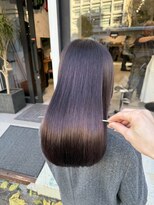 カリファ 田町(KHALIFA)&nbsp;【 髪質改善 】ストレートパーマ & アッシュラベンダーカラー