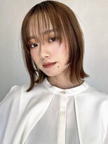 タヤ 駒沢店(taya)&nbsp;シースルーバング × 切りっぱなしボブ