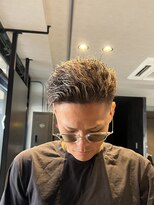 Men's salon Swell 成田店 Men'sパーマ/Men'sカット/眉毛【メンズサロン スウェル】&nbsp;ツイストパーマ×ホワイトメッシュ[#成田 #MEN'S #メンズサロン]