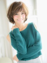 モッズヘア 越谷(mod's hair)&nbsp;斜めバングくすみカラーくせ毛風前下がりボブ越谷20代30代40代a!