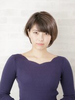 グレージュカラー/シルキーベージュ/斜めバング/銀座/髪質改善