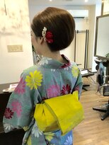ヘアーフェイス リンド(hair face Lindo)&nbsp;浴衣の着付けヘアーアレンジ