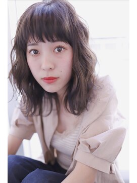 ニカイ(NIKAI.) お洒落ジグザグバングの透け感ある高彩度カラー☆