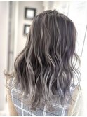 【AUBE HAIR】エアタッチハイライト_ネイビーグラデーション