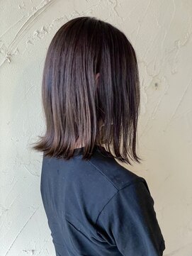 ニコ カシェート 狭山市東口店(nico-cachette) 外ハネボブ×モカブラウン