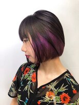 イースブルー 高松店(Y’s Blue)&nbsp;インナーカラ◎パープル