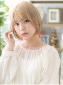 外国人風大人かわいい前下がり小顔金髪ボブa川口10代20代30代!