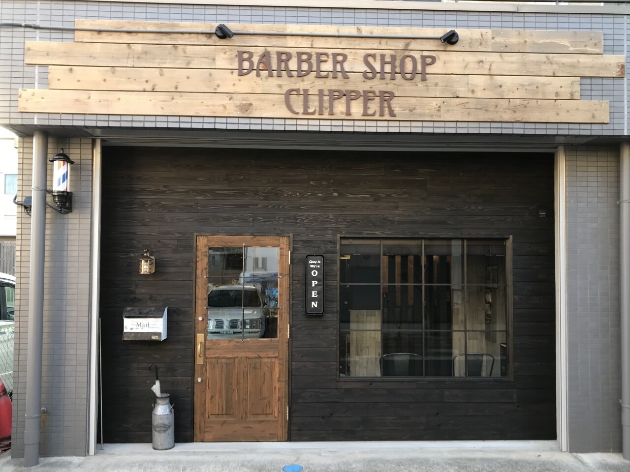 バーバー　Barber 店舗装飾 バーバーショップ クリッパー(BARBER SHOP CLIPPER