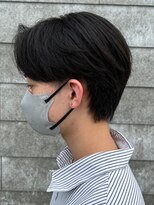 ヒュイル バイ ニアウ(Hwyl by Niau) メンズマッシュセンターパートスパイラルパーマニュアンスパーマ