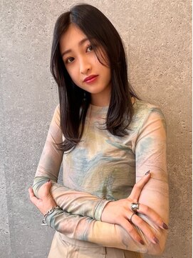 アース 三軒茶屋店(HAIR&MAKE EARTH) 三軒茶屋_レディース_ロング_ブラック_ストレート_ナチュラル