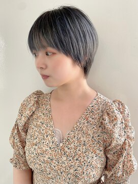 ヘアデザイン アンジェロ(Hair Design Angelo) グレージュ/ナチュラルショート