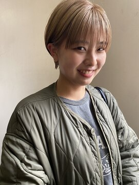 ソイ 下北沢(soi) ハイトーンベージュのマッシュショート