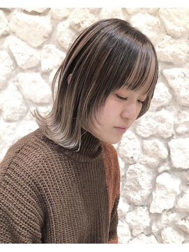 モアナバイヘッドライト 浦添店(Moana by HEADLIGHT) Moana【浦添】#バレイヤージュ#フェイスフレーミング#ボブ