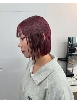 ユノ(juno) ピンクラベンダーとボブ　シオガマ