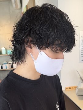 フィフスパーク(fifth PARK) 波巻きスパイラルパーマツイスパメンズマッシュウルフ緩め縦落ち