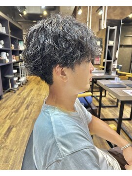 シャインヘアフラッペ 新百合ヶ丘2号店(Shine hair frappe) Shine hair frappe ショート/波巻きツイスパ/シャドウパーマ