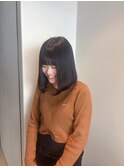 就活カラー黒を使わない暗染め