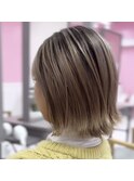 ミルクティーベージュ【山口市美容室】【山口市ハイトーン】
