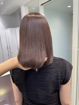 ウル 表参道(HOULe) ツヤ感ミディ髪質改善ボブ顔まわりレイヤー20代30代40代[表参道]