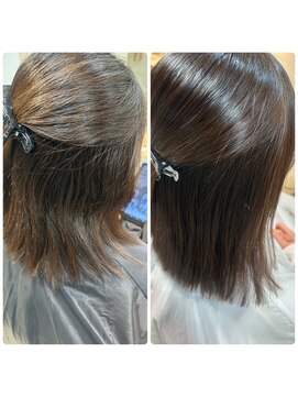 スープル オザキヤマ(SOUPLE.ozakiyama) 【髪質改善x縮毛矯正】SILKストレート