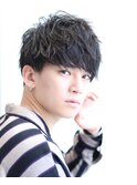 サイドパートマッシュ
