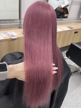 ペレ 渋谷(PELE) くびれヘア/アプリコットオレンジ/夏のヘアアレンジ/渋谷