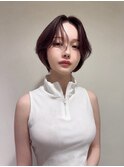 センター分けショート