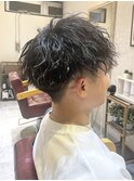 刈り上げマッシュ/ツイストスパイラル/メンズパーマ