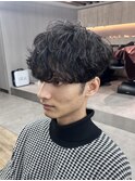 men's/波巻きツイストスパイラル/フェザーパーマ/サーフカール