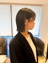 ヘアーエスクールフェイス(hair S. COEUR face) 切りっぱなしボブ/枚方美容室/大阪美容室
