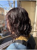 黒髪カタログ/クラゲヘアー/オリーブグレー/松戸駅