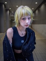 ギークス(GEEKS)&nbsp;【GEEKS渋谷】レイヤーボブ/デザインカラー/ハイトーン/前髪あり