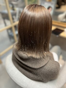 スリーユニークヘアー(3uniQ hair) ショコラベージュ×髪質改善トリートメント