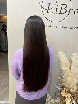 リブロ(LiBro) 仕上げアイロンなし/乾かすだけ髪質改善ストレート/髪質改善