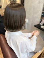 ヘアサロン レゴリス(hair salon REGOLITH)&nbsp;切りっぱなしボブ×赤み消しオリーブ♪