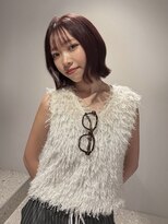 モク 神楽坂(mok)&nbsp;《ブリーチなしWカラー》深み感がかわいいボルドーカラー