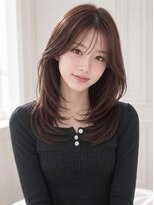 ユーフォリア エヌ 池袋サンシャイン通り店(Euphoria +n)&nbsp;ショコラブラウン盛れる顔周りレイヤーカット10代20代人気池袋