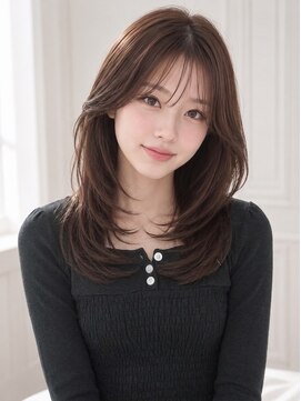 ユーフォリア エヌ 池袋サンシャイン通り店(Euphoria +n) ショコラブラウン盛れる顔周りレイヤーカット10代20代人気池袋