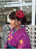 卒業式ヘアーセット・メイク・袴着付け