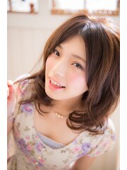 【miel hair blanc】春風揺れ動くモテかわミディ♪