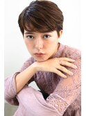小顔カット_マニッシュ _フレンチボブ _美髪_ネイビーカラー