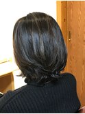 大人可愛い外ハネウルフボブ♪