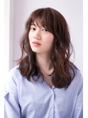 【shiomi H】大人可愛い/大きめウェーブのセミロングスタイル