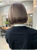 ハイトーングレージュ×ボブ