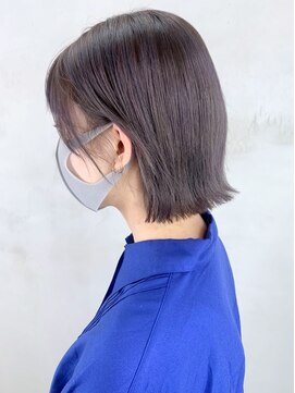 アイティーバイアルバム 八王子店(IT by ALBUM) パープルグレージュ_くびれミディイヤリングカラー_ba327771